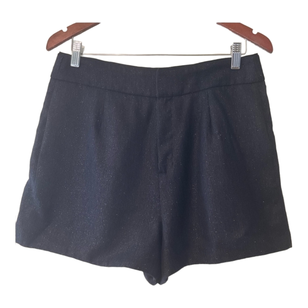 Bella Freud Black Shimmer Tailored Short Size 10(14 UK)
